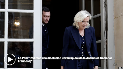 LE PEN VUELVE A LA CARGA… A CARGARSE AL GOBIERNO