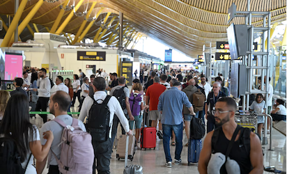 HUELGA EN BARAJAS… TRASTORNO PARA LOS VIAJEROS