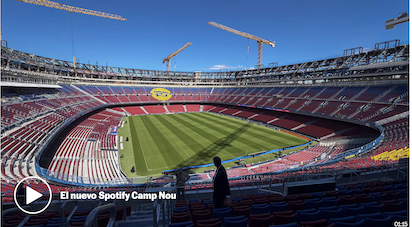 PUES EL BARSA NO JUGARÁ EN SU CAMPO