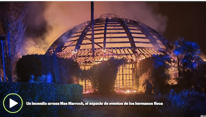 GERONA: INCENDIO EN UN RESTAURANTE FAMOSO
