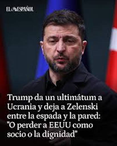 TRUMP DA UN ULTIMATUM A ZELENSKI