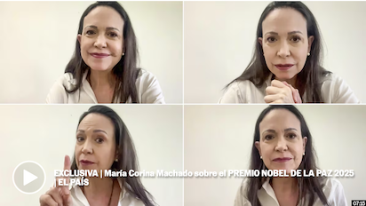 EL NOBEL DE LA PAZ A CORINA… ¿UN ÓRDAGO A MADURO?