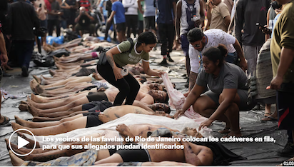 RIO DE JANEIRO: UNA FOTO DE LA BARBARIE DE HUMANIDAD