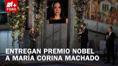 LA HIJA DE CORINA RECIBE EL NÓBEL ¿DÓNDE ESTÁ SU MADRE?
