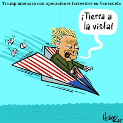 TRUMP SIGUE CUMPLIENDO PROMESAS: ATAQUE CON DRONES A UN MUELLE EN VENEZUELA