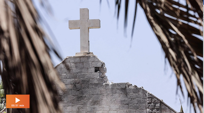 ISRAEL BOMBARDEA LA UNICA IGLESIA CATOLICA EN GAZA