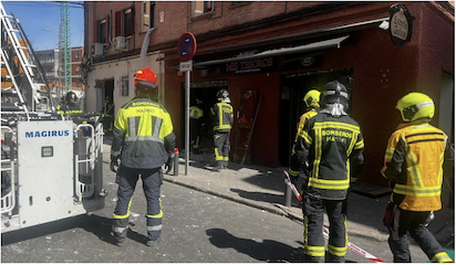 Al menos 25 heridos por una explosión de gas en un local de Madrid
