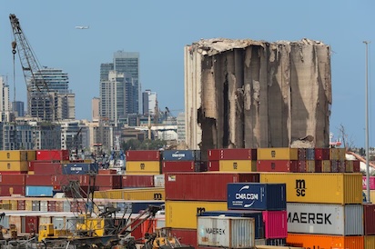 La devastadora explosión del puerto de Beirut.
