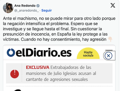 AHORA JULIO IGLESIAS CENTRO DE LA POLITICA ESPAÑOLA: OTRO ENTRETENIMIENTO NACIONAL