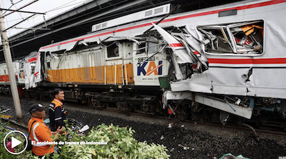 LOS TRENES ESTÁN EN CRISIS: 14 MUJERES MUERTAS EN INDONESIA