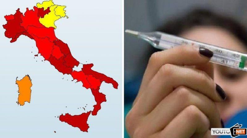 Influenza mappa Italia