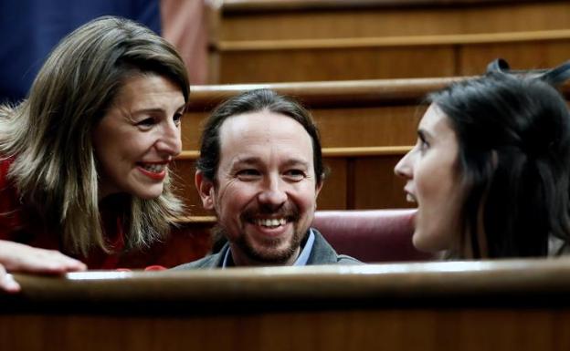 ESCAPARATE PARA “UNIDAS PODEMOS” EN EL PARLAMENTO