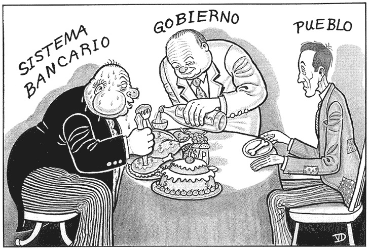 bancos gobiernos y pueblo