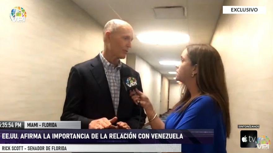 el senador rick scott aseguro que el presidente trump hara todo lo posible para reunirse con guaido