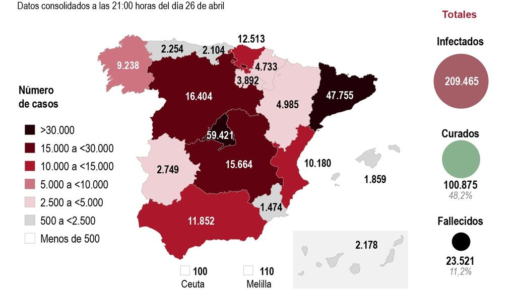 mapa españa casos