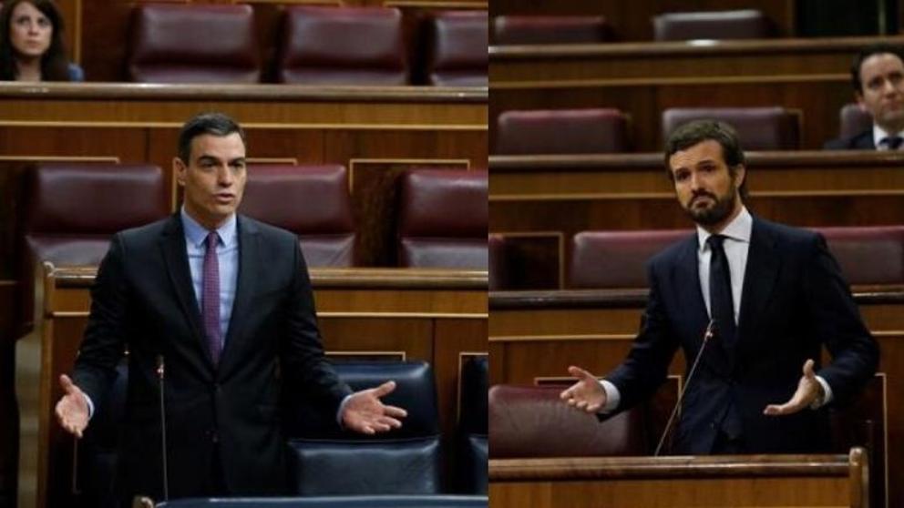 EuropaPress 2949054 montaje pedro sanchez pablo casado sesion control gobierno congreso 20200429120018 kQ4D U48955393869jEF 992x558LaVanguardia Web