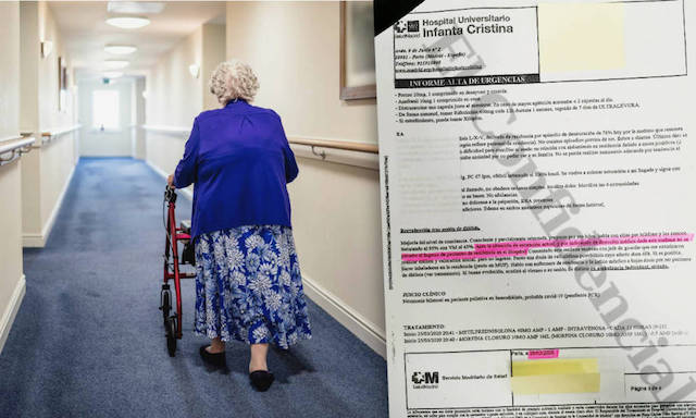 asi se condeno a los ancianos no se permite ingresar pacientes de residencias al hospital