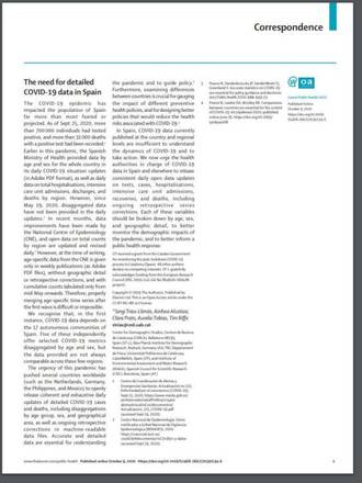 lea aqui la carta publicada en the lancet completa en ingles