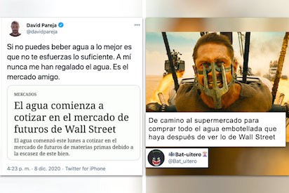 COMIENZAN A NEGOCIAR CON EL AGUA